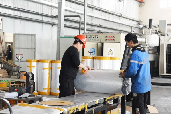 鍍鋁膜成品包裝中